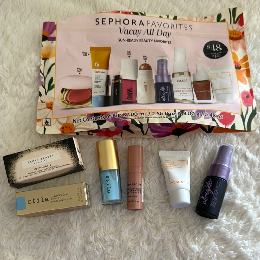 Sephora Beauty Essentials Set with Blue and Purple Accents